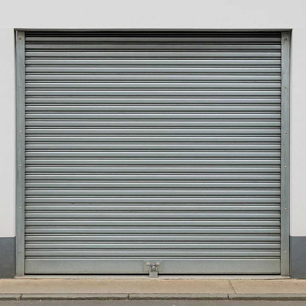 Persiana metálica de un local